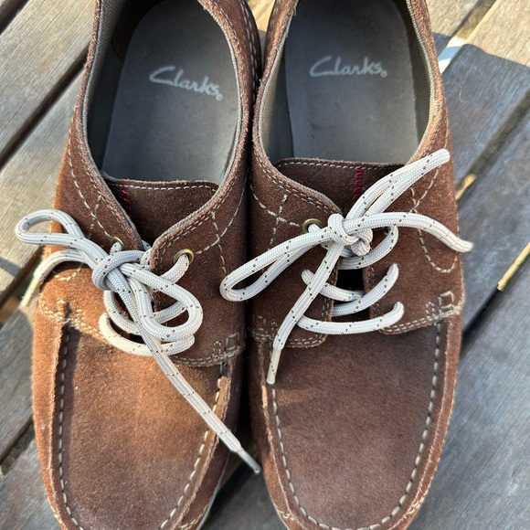 Clark’s suede loafers brown  good condition - Picture 5 of 7